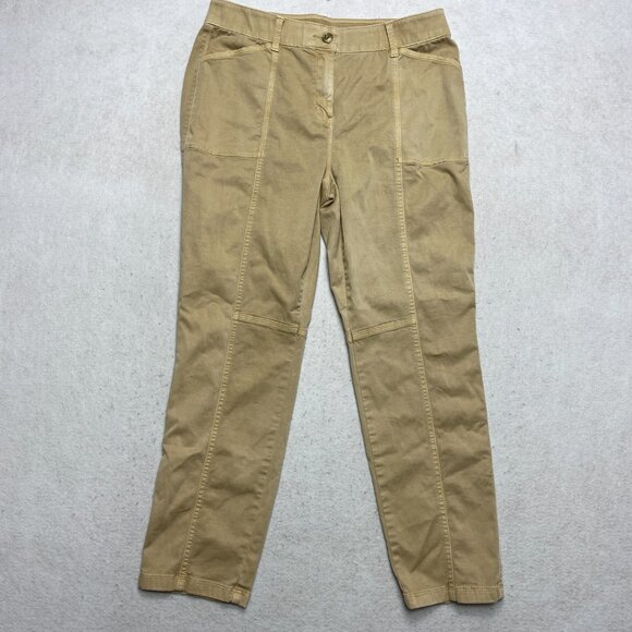 Chicos Pants Women's 1R Tan Utility Stretch Leggings Actual 30 X 26 - Picture 7 of 11